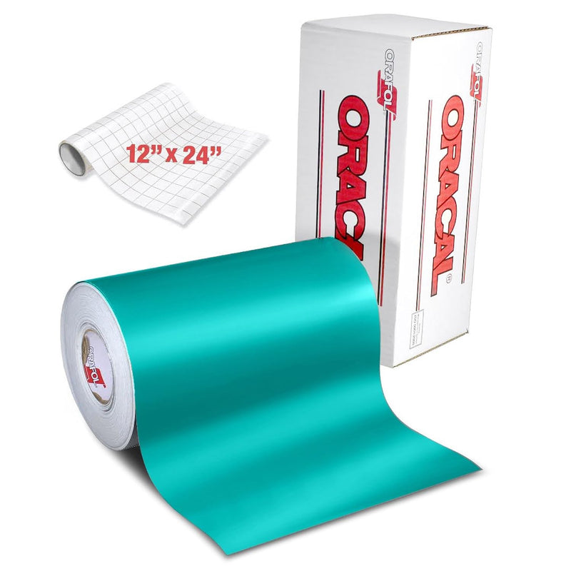 631 Matte Turquoise Adhesive Craft Vinyl 12 Inches X 6 Feet Including