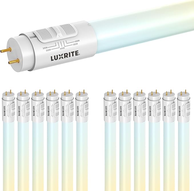 12 Pack 4FT T8 LED Tube Lights 5CCT 12W 15W 18W Ballast Compatible or Bypass Replacement
