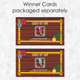 Big Dot of Happiness Tiki Luau - Tropical Hawaiian Summer Party Game Scratch Off Cards - 22 Count