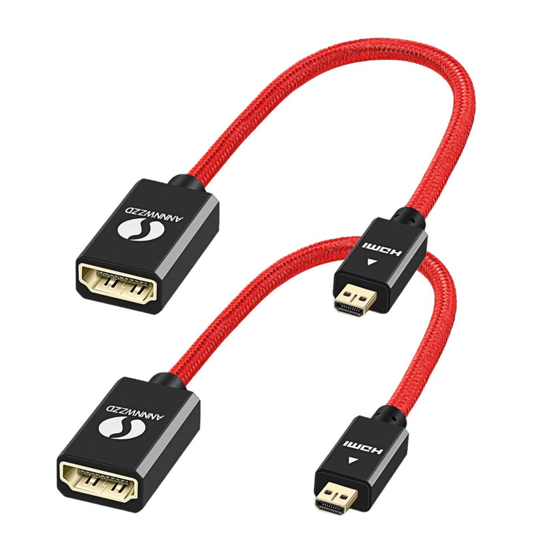 Micro Hdmi To Hdmi, Hdmi To Micro Hdmi Adapter For Tv, Projector, Camera, Tabl