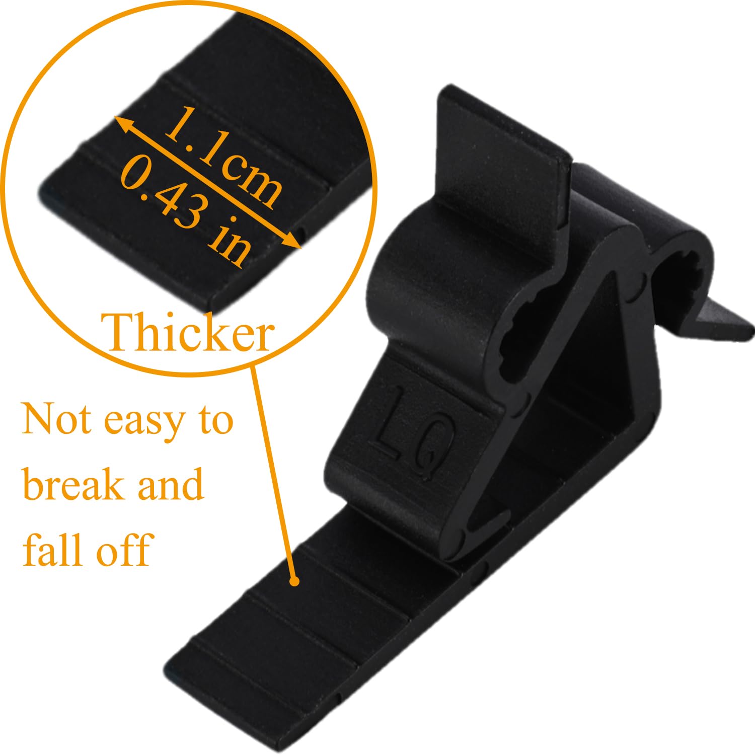 Christmas Light Clip Outdoor Gutter Hook 100 Pieces Holiday Hanger Hooks Weatherproof Plastic Mini Clips For Halloween Festival Xmas Decoration String Lights (Black)