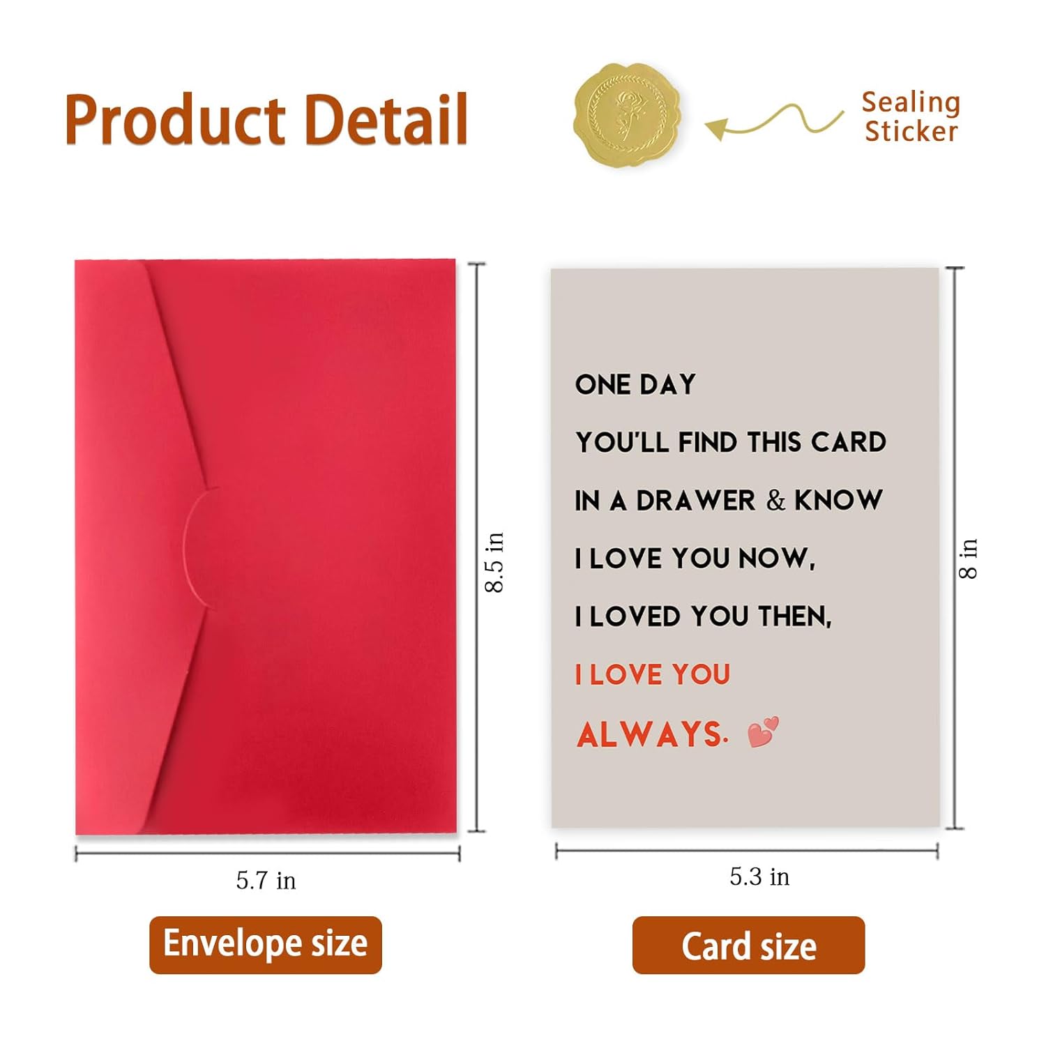 Romantic Birthday Card & Gifts For Husband Boyfriend Him Or Wife Girlfriend Her, Happy Anniversary Card & Gifts, Valentine Day, I Love You Always