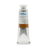 LUKAS Berlin Pro Artists Water Mixable Oil Paint 37 ml Tube Burnt Sienna, Water Soluble, Lightfast Pigments, Quick Drying, Easy Clean-Up, Eco-Friendly, Professional Quality, 40 Color Range