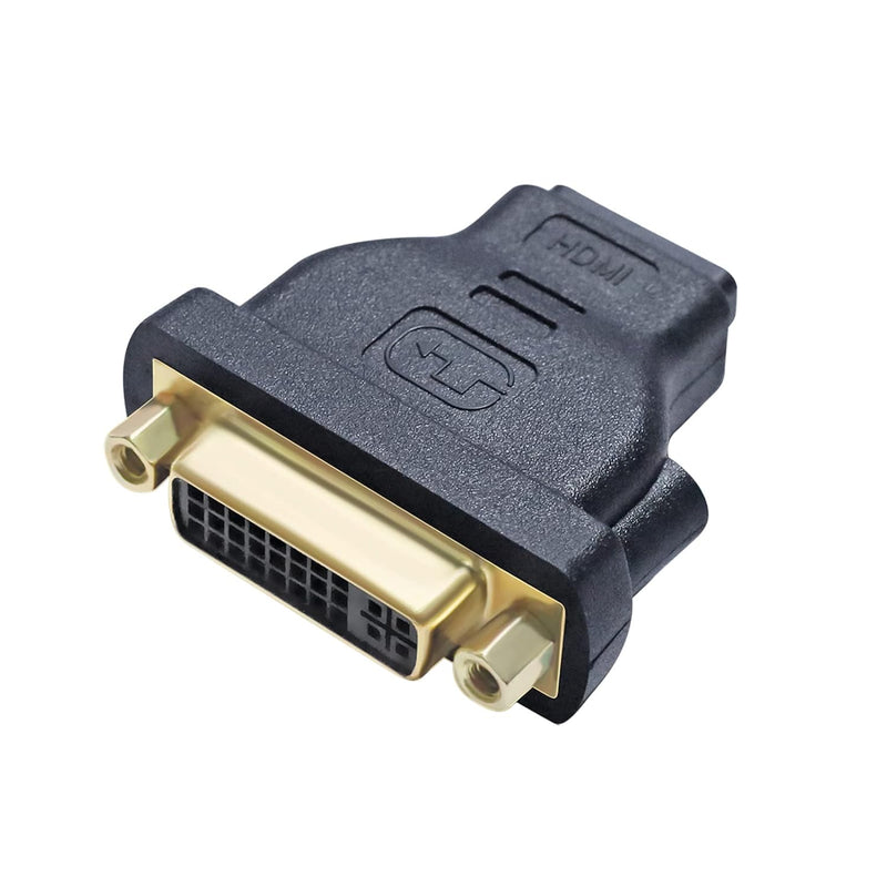 DTech DVI Female to HDMI Female Adapter HDMI to DVI-I Converter Bi-Directional