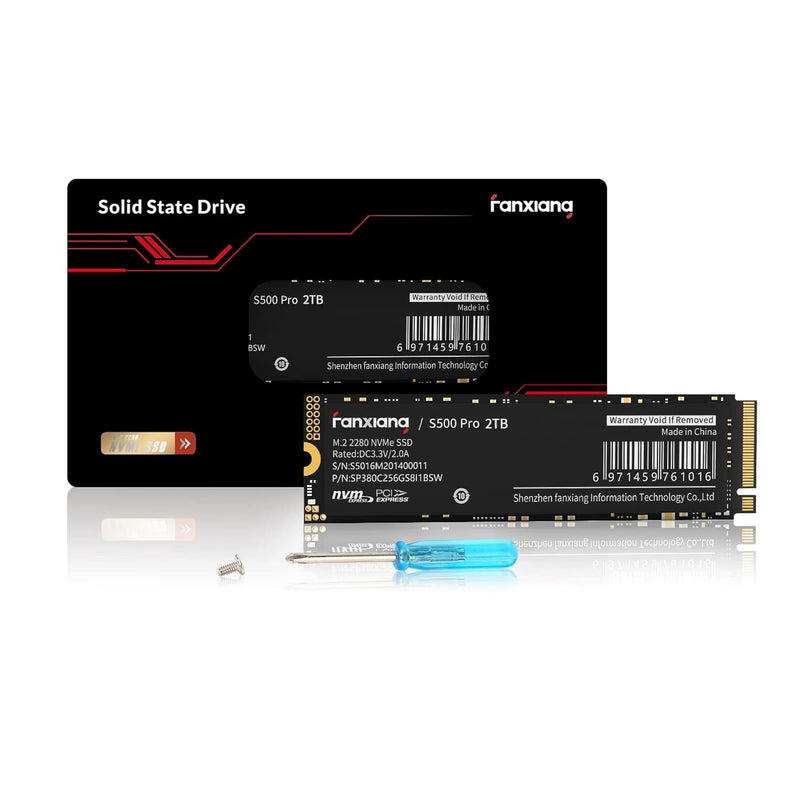 S500 Pro 2Tb Nvme Ssd M.2 2280 Pcie Gen3X4 3500Mb/S Tlc 3D Nand 1200Tbw Intern