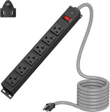 20 Amp Power Strip Surge Protector 1200J 12 Gauge Heavy Duty Cord