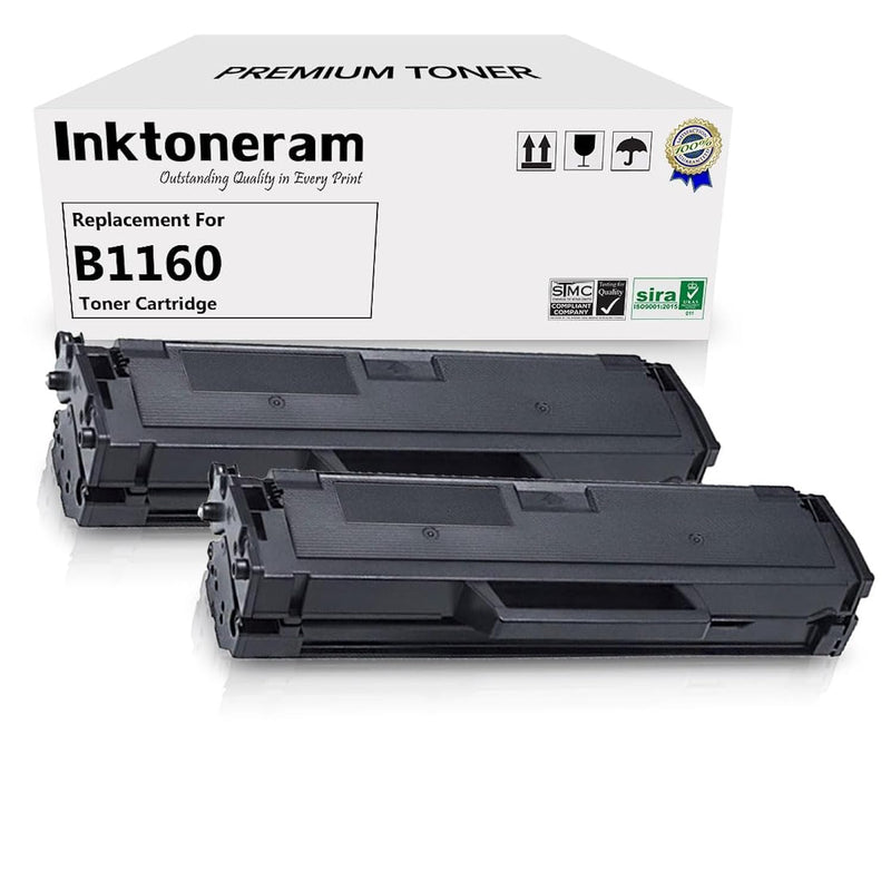 Dell B1160/B1165 Toner 2-Pack - Black, Compatible Replacement