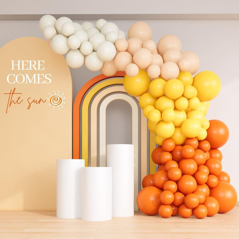 Retro Sun Balloon Arch Garland Kit For Here Comes The Sun Baby Shower