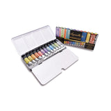 Sennelier French Artists' Watercolor Set, 10ml Tubes, 12-Color Iridescent Tin Set