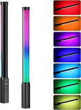 VL119 Handheld RGB Light Wand 360 LED Video Light Stick 3300mAh Rechargeable Camera Light