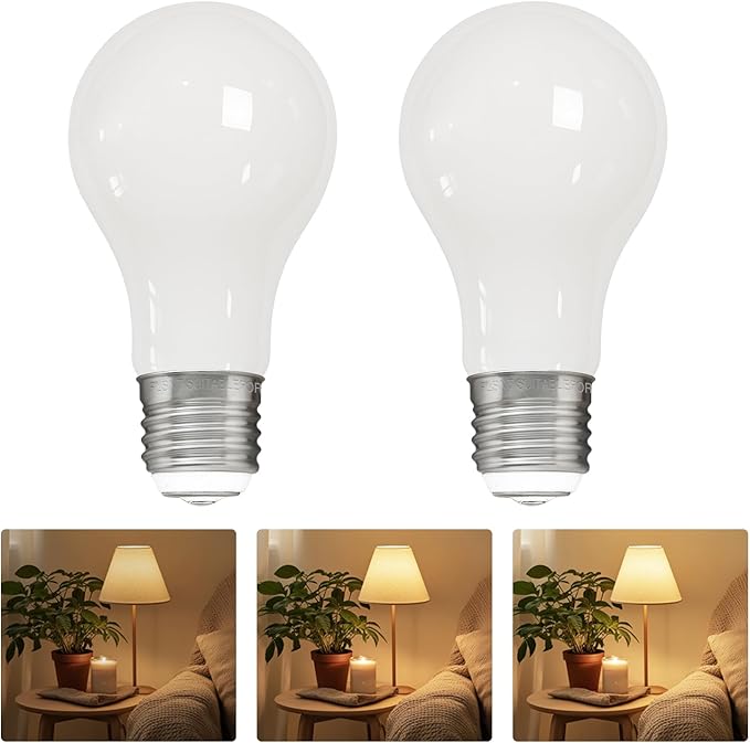 A21 3 Way LED Light Bulb 40 60 100W Equivalent 1500LM 3000K Warm White E26 Base