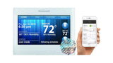 Honeywell Th9320Wf5003 Wi-Fi 9000 Color Touch Screen Programmable Thermostat, White With Extended 5-Year