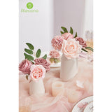 Artificial Flowers, Dusty Pink Silk Fake Flowers For Diy Wedding Bridal Bouquets, Wedding Cake Flowers For Table Centerpieces Baby Shower Birthday Party Home Decorations
