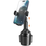 Universal Car Cup Phone Holder with Long Arm & 360° Swivel for All Smartphones