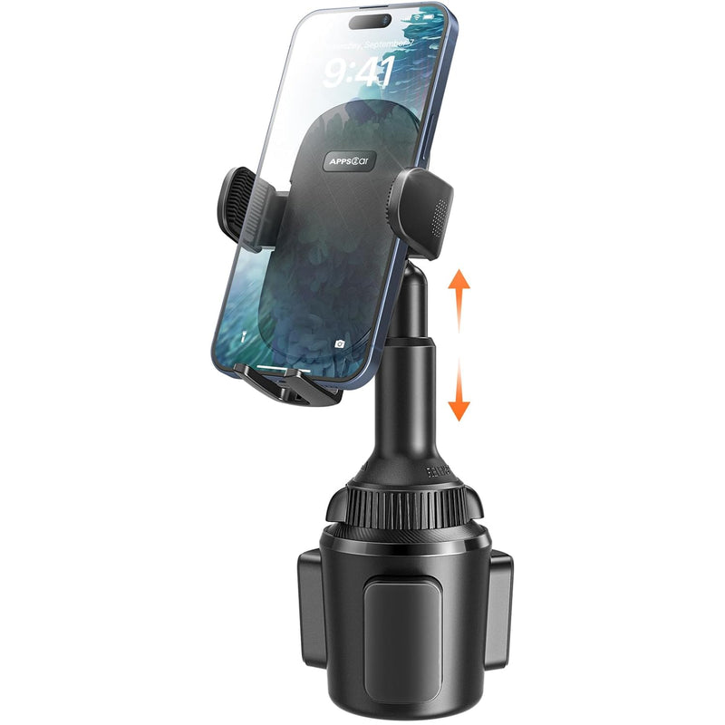 Universal Car Cup Phone Holder with Long Arm & 360° Swivel for All Smartphones