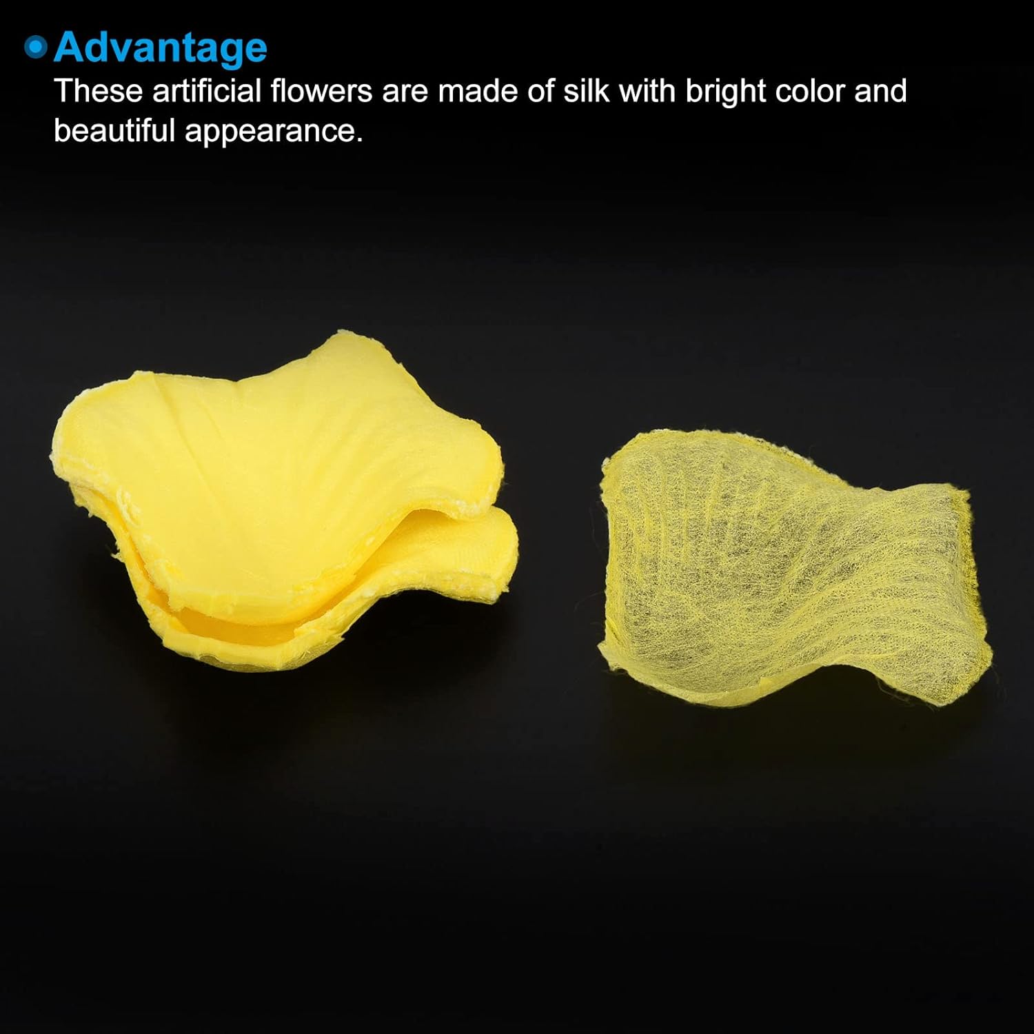 Artificial Rose Petals, 2000Pcs Fake Flowers Silk Petal Decoration Supplies For Romantic Night Wedding Party Event Decor, Yellow