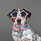 Patriotic Wired Edge Ribbons 2.5" 10 Yards, Red Blue Glitter Wired Ribbon Veterans Day Patriotic Star Stripe Fabric Craft Ribbon For Holiday Party Diy Craft Christmas Decor Wreaths Bow