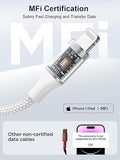 Apple MFi Certified USB C to Lightning Cable 10FT Braided Fast Charging Cord for iPhone 14 13 12 11 iPad