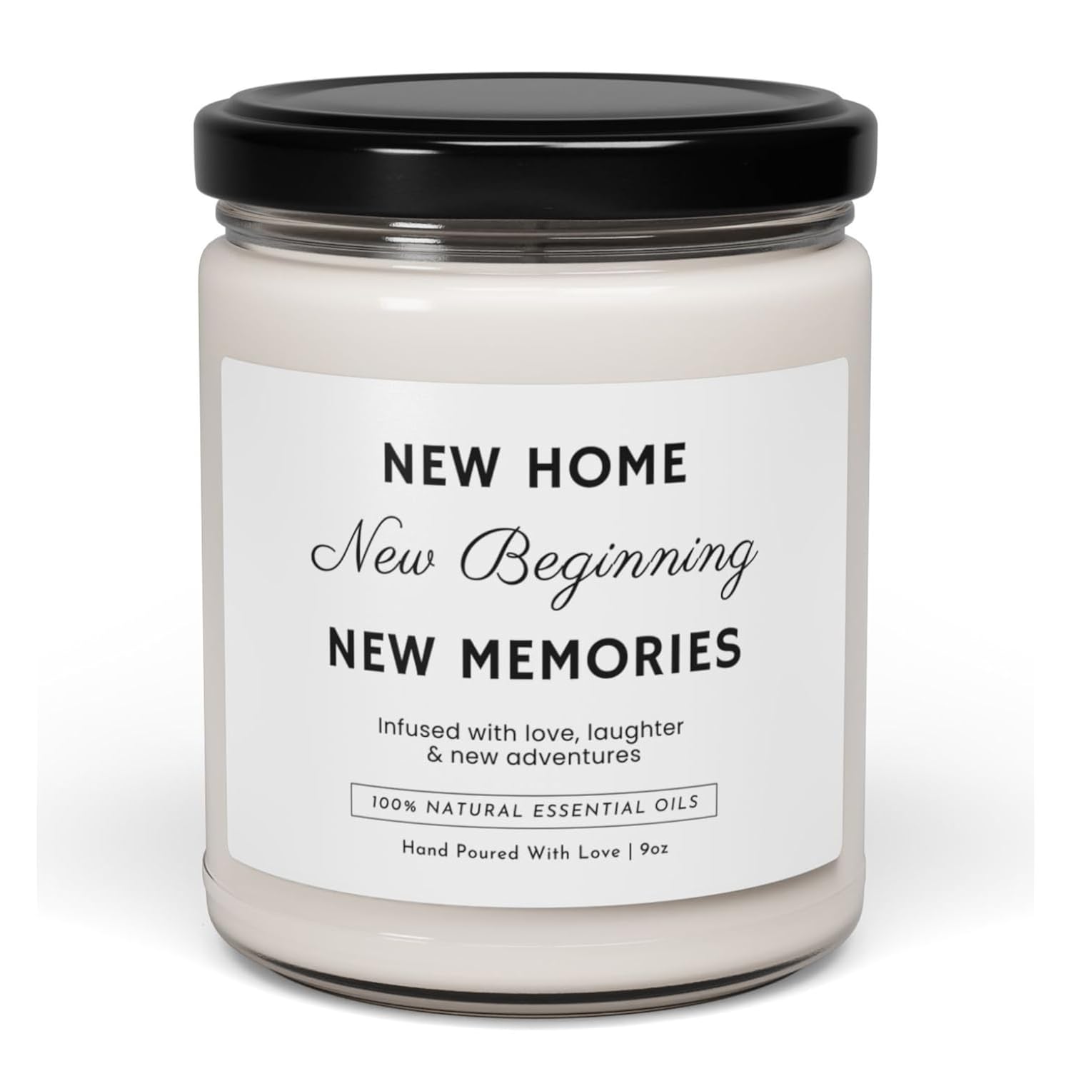 -New Home Candle – New Home, New Beginning, New Memories | Housewarming Gift For Homeowners, New Apartment, Moving Celebration