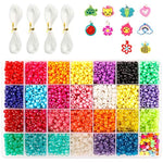 Pony Beads, 4,600 Pcs 9Mm Pony Beads Set In 27 Colors With Letter Beads, Star Beads And Elastic String For Bracelet Jewelry Making By
