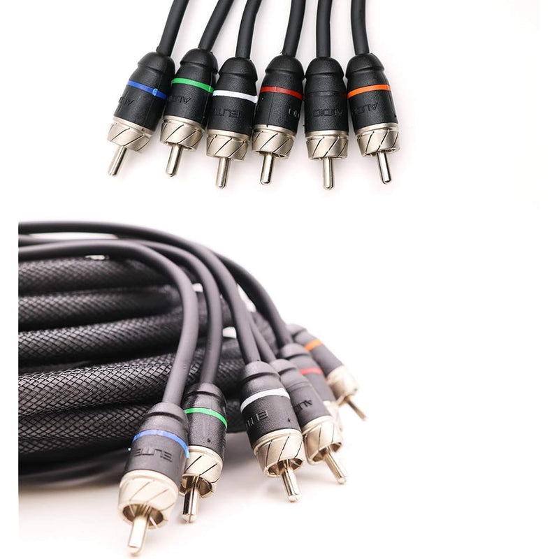 Premium Series 100% Ofc Copper Rca Interconnects Stereo Cable, 6 Channel 20' C