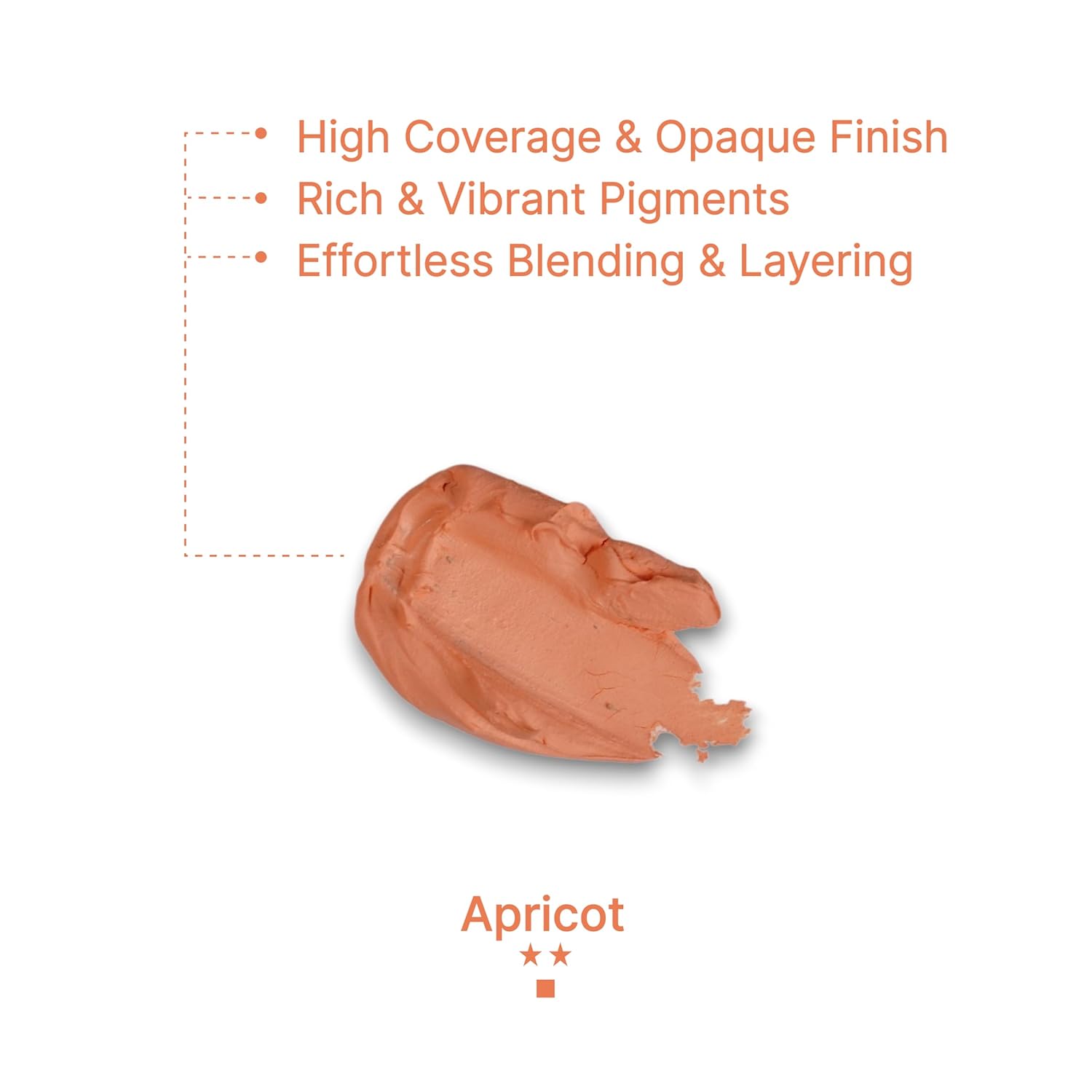 Gouache Apricot Refills (50Ml/1.7Oz)|Intense Pigments, Easy Color Refill (2 Pcs.)