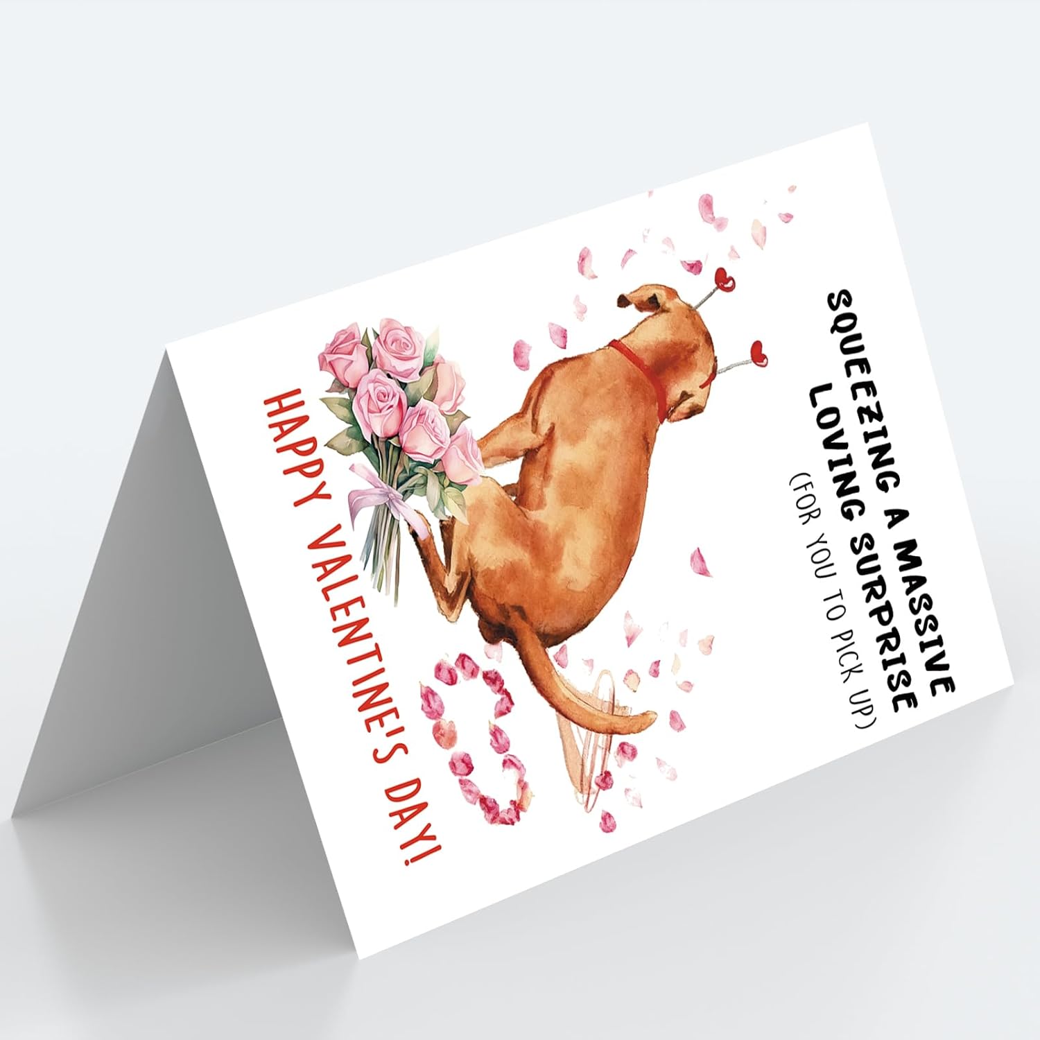 Cute Valentines Day Card Gifts For Dog Lover Dad Mom, Valentines Day Gifts For Him Her From Dogs