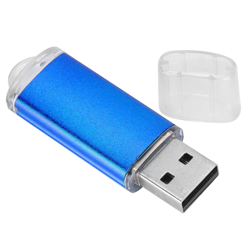 Usb2.0 Memory Stick, Portable Storage Memory Stick Transparent Cover Blue Usb