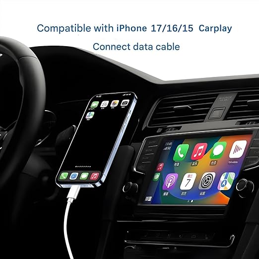 USB A to USB C CarPlay Cable 3.3FT for iPhone iPad & Android Devices
