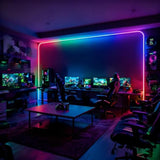16.4FT USB Powered LED Rope Lights Music Sync Chasing Neon Light for Game Room Bedroom Living Room Wall Decor