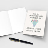 Mother'S Day Card For Mother In Law, Funny Mother-In-Law Mother'S Day Gifts, Hilarious Mothers Day Card From Son And Daughter In Law