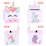 Valentines Day Gifts For Kids - Valentines Day Cards For Kids School - Unicorn Valentine Boxes With 36 Cards For Boys Girls Classroom Exchange Class Gifts Party Favors(32 Valentine'S Card/4 Teacher Card)