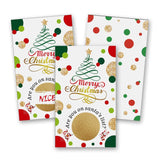 50 Pieces Christmas Party Scratch Off Cards, Christmas Party Scratch Off Decorative Suit?1Sign And 50 Scratch Off Cards)