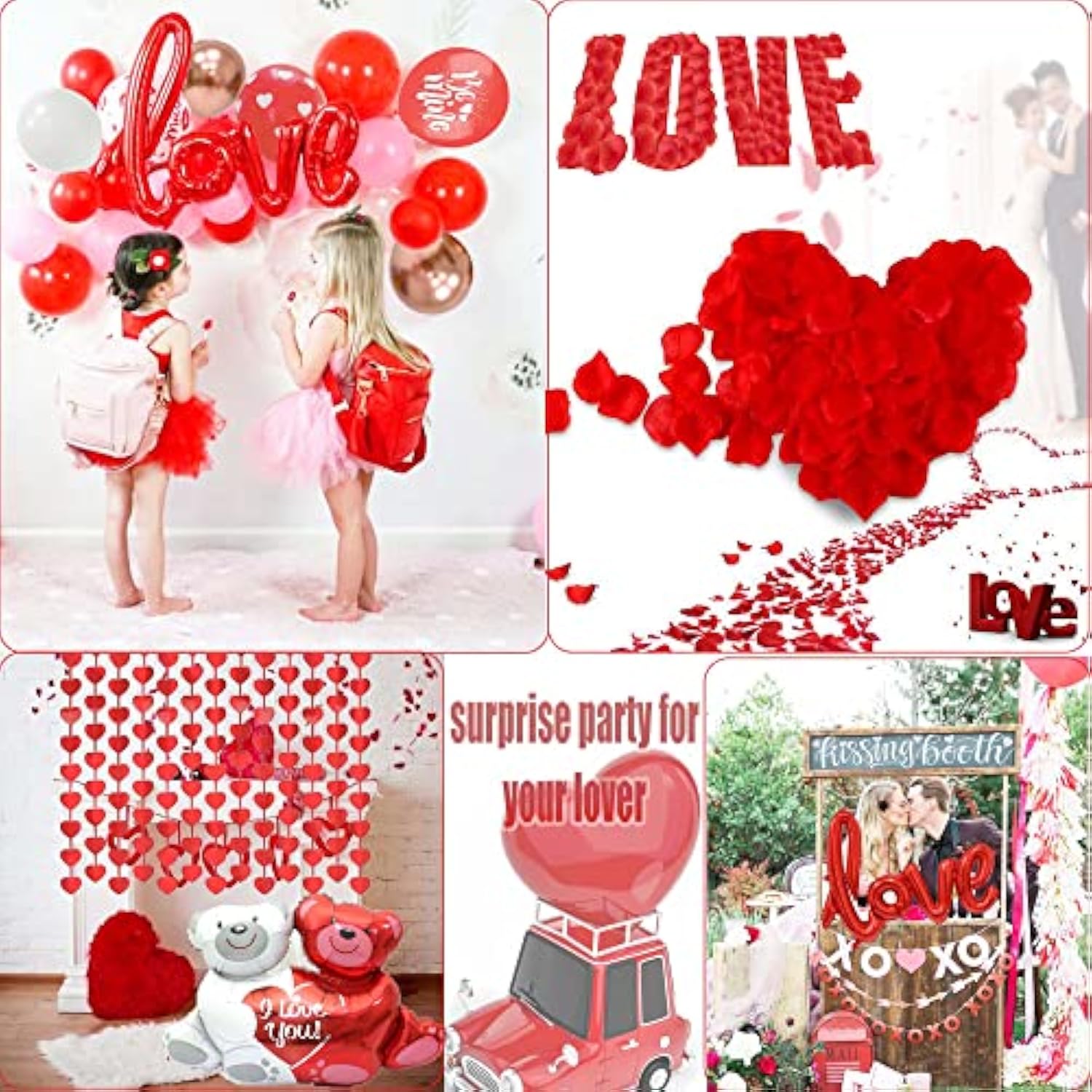Valentine Day Balloon Decorations Kit, Valentine Day Balloons Arch Gar