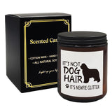 Newfoundland Dog Scented Soy Wax Jar Candle, Newfie Glitter Scent For Women, Moms, Friends