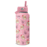 Christmas Gifts 32Oz Santa Claus Tumbler - Pink Santa Claus Cup Christmas Birthday Gifts For Women - Pink Water Bottle Stainless Steel Coffee Cup For Sports, Gym, Travel, School