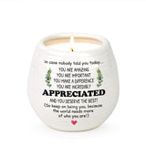 Inspirational Gift Ideas Thank You Gifts For Women Men Friends Coworker Boss Employee Appreciation Gifts Thank You Candle 10Oz Soy Wax Lavendar Scented Candle In Ceramic Jar