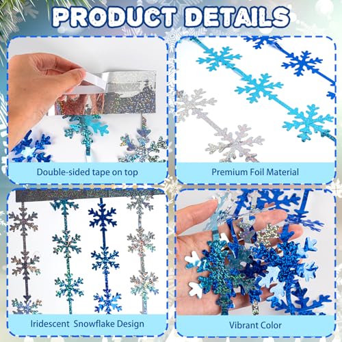 Christmas Tinsel Foil Fringe Curtains for Frozen Birthday Party Decorations