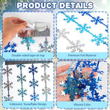 Christmas Tinsel Foil Fringe Curtains for Frozen Birthday Party Decorations