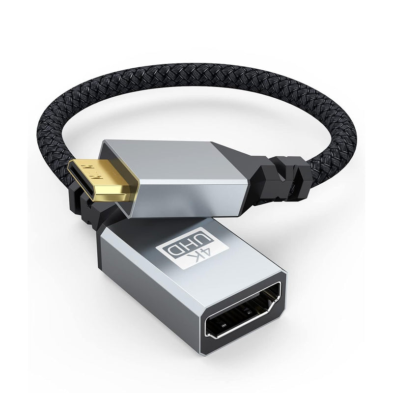 Mini Hdmi To Hdmi Adapter, Mini Hdmi Adapter 4K Hdmi Female To Mini Hdmi Male