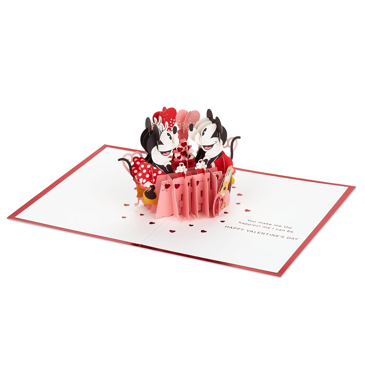 Hallmark Disney Valentines Day Card Pop Up Card (Mickey & Minnie) Signature Paper Wonder 3D Card for Husband, Wife, Boyfriend, Girlfriend