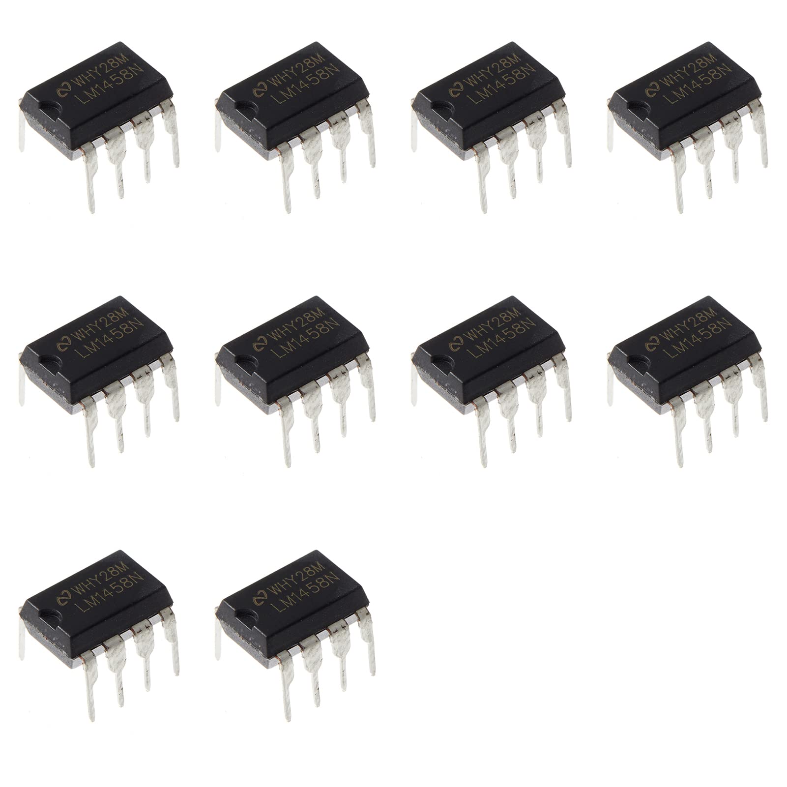 Horinktor 10pcs LM1458N LM1458 1458 Dual Operational Amplifier IC,DIP-8.