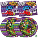 Teenage Mutant Ninja Turtle Party Decorations | 16 Plates & 16 Napkins | Officially Licensed | NInja Turtle Birthday Party Supplies | TMNT Mutant Mayhem Movie