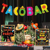 Taco Bar Decoration Kit Mexican Fiesta Party Decorations Taco Bar Banner Sign For Fifth Of May De Mayo Fiesta Mexican Theme Party Bachelorette Bridal Shower Favors Supplies, Set Of 22