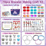 Charm Bracelet/Jewelry Making Kits For Kids Girls,Unicorn Birthday Gifts,Arts Crafts Toys For 5 6 7 8 9 12 Years Old Girls