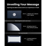 Metal Astral Card - Infinite Edition, Luxury Gift Greeting Card With Envelope – Unique Metal Design, Premium Paper, Includes 3 Writing Papers – 4X6 Inches