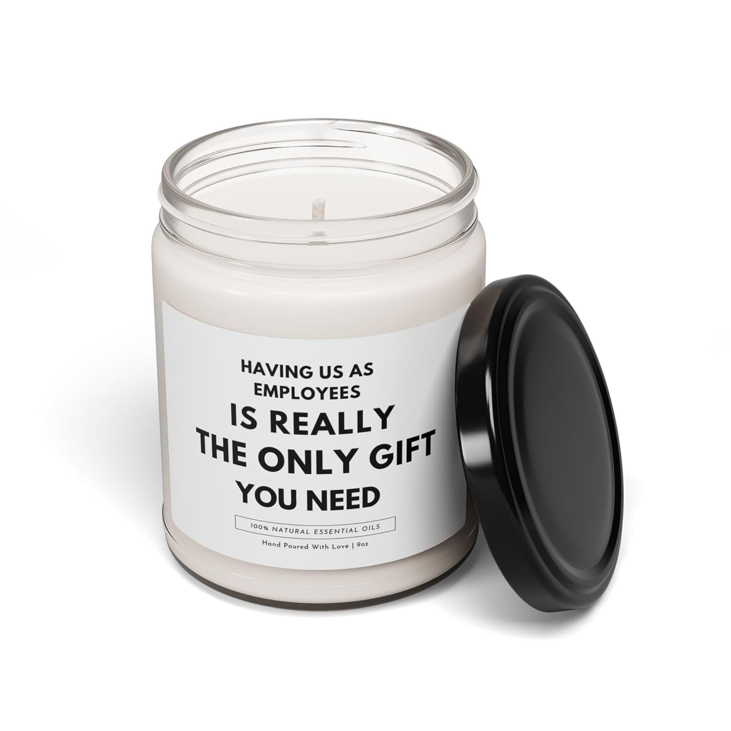 -Funny Boss Gifts- 9Oz Natural Soy Wax Candle,Appreciation Gift For Boss, Manager, Employer, Work Team, Office, Christmas, Birthday, Holiday Gift