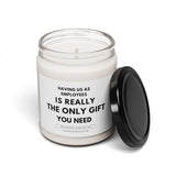 -Funny Boss Gifts- 9Oz Natural Soy Wax Candle,Appreciation Gift For Boss, Manager, Employer, Work Team, Office, Christmas, Birthday, Holiday Gift
