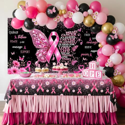 Breast Cancer Awareness Banner Party Decorations