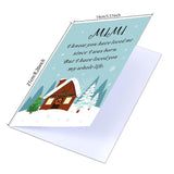 Snow House Bulk Christmas Cards For Grandma Mimi Grandmother Nana From Grandchild Grandson Granddaughter, Grandma Mimi Christmas Heartfelt Love Greeting Card Gifts From Grandson Granddaughter